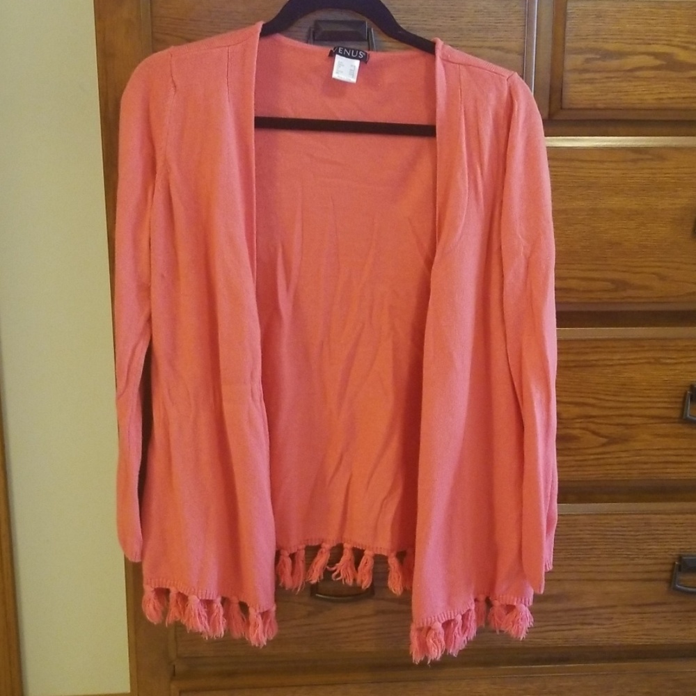 Venus open front tassel cardigan